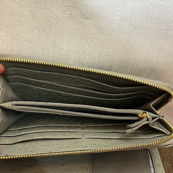 Iman wallet, gray, multiple compartments, 100% polyurethane - Picture 4 of 7